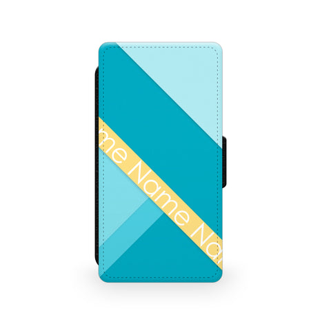 Blue & Yellow Blocks - Faux Leather Case - Ai Printing