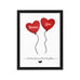 Personalised Two Hearts meant to be together Valentine's Day Frames for Couples