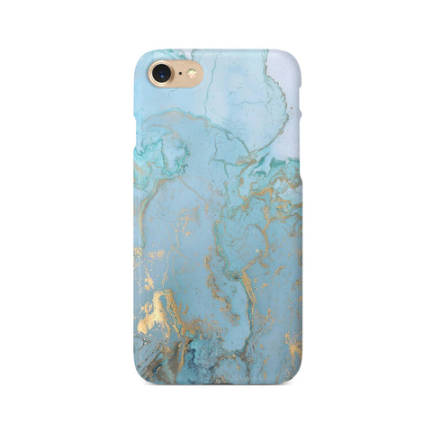 Blue & Gold Marble Effect - 3D Clip Case - Ai Printing