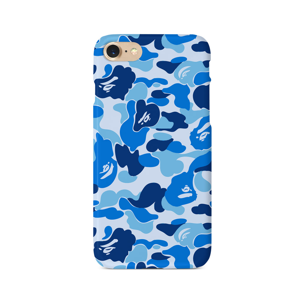 Blue Camouflage Print - 3D Clip Case - Ai Printing