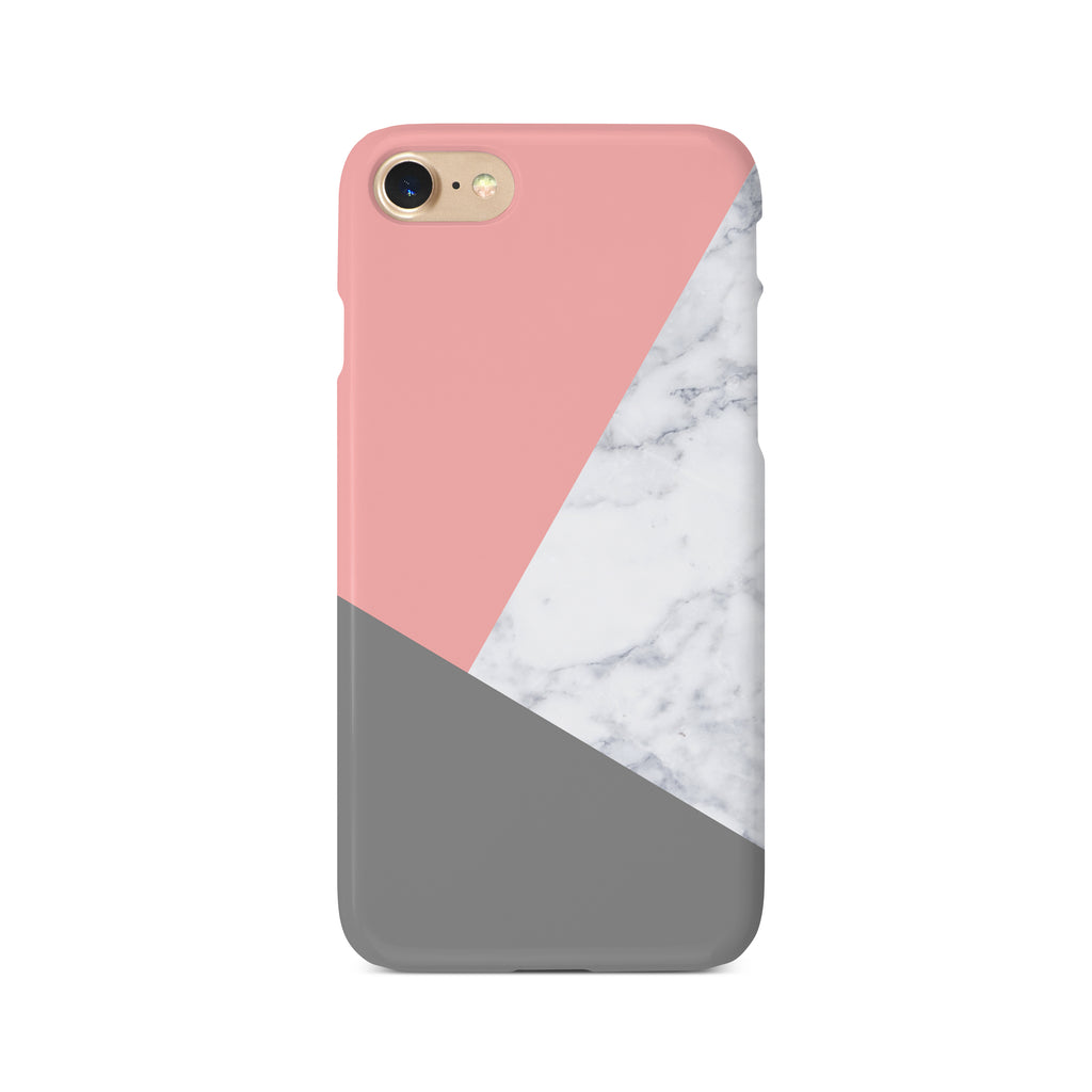 Pink & Grey Marble - 3D Clip Case - Ai Printing