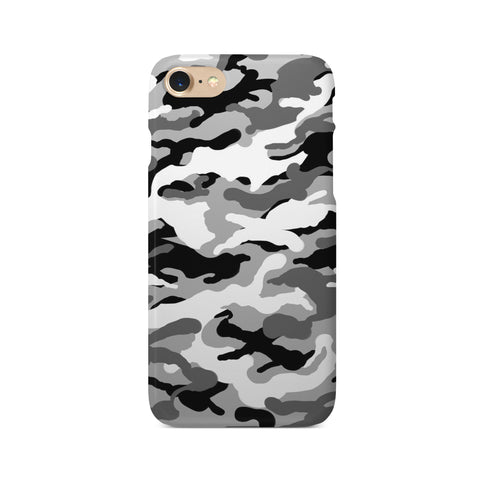 Grey Camouflage Print - 3D Clip Case - Ai Printing