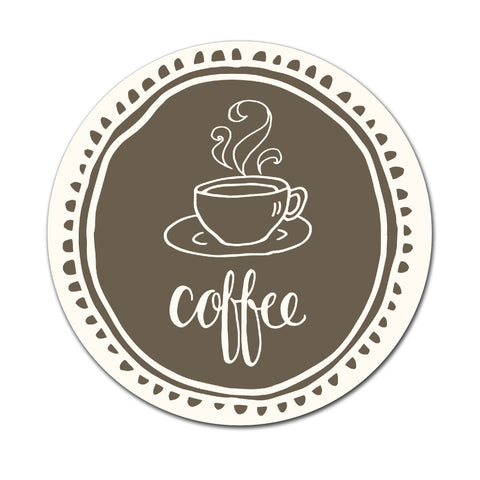 Coffee - Round Coaster - Ai Printing