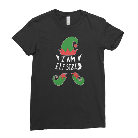 Merry Christmas I am Elf Sized Christmas - T-Shirt - Womens - Ai Printing