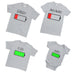 Positive Battery Level Dad Mommy Kid Baby - Family Matching T-Shirts - Ai Printing