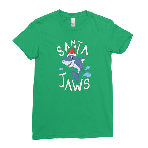 Merry Christmas Santa Jaws Funny Christmas - T-Shirt - Womens - Ai Printing