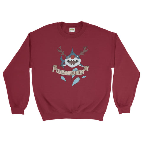 Reindeer Rudolf Christmas Unisex Sweatshirt - Ai Printing - Ai Printing