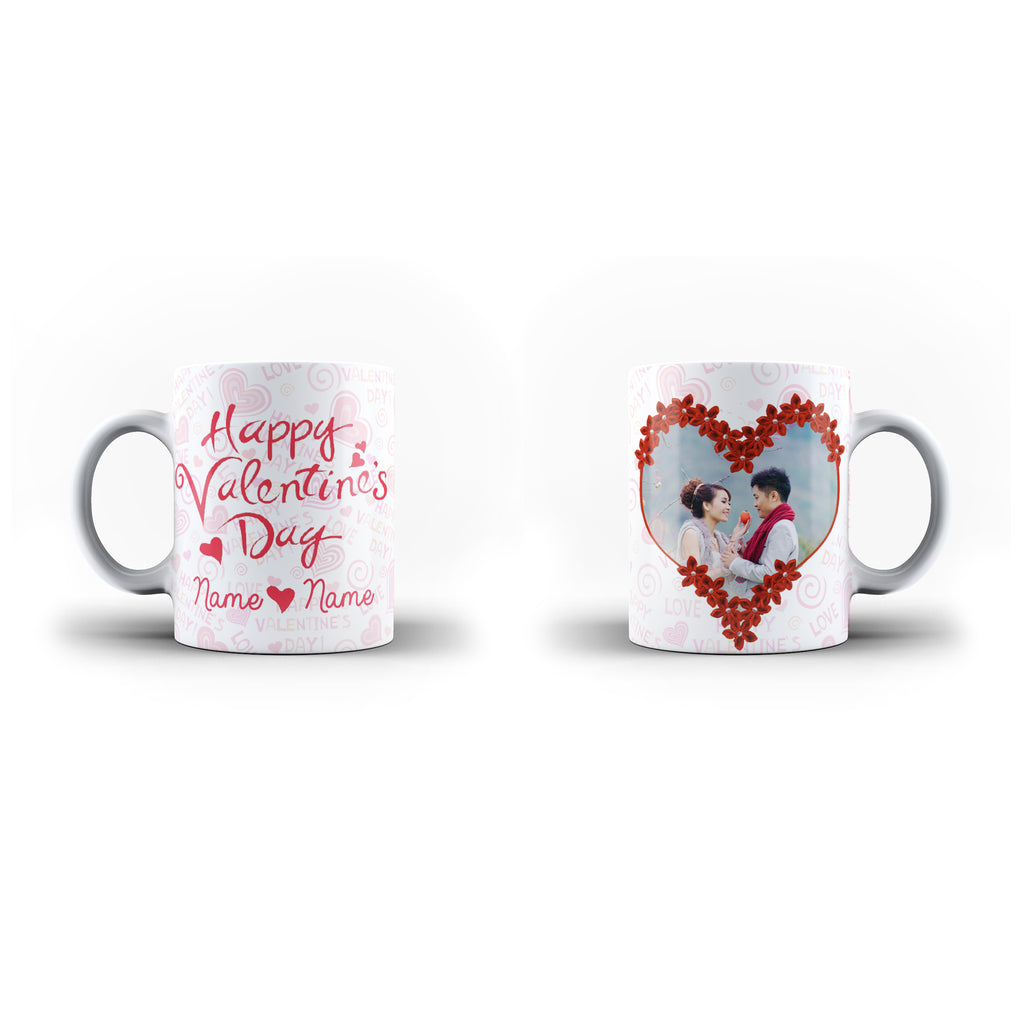 Valentine's Day Gift Mug - Personalised Mug - White Magic Valentine - Ai Printing