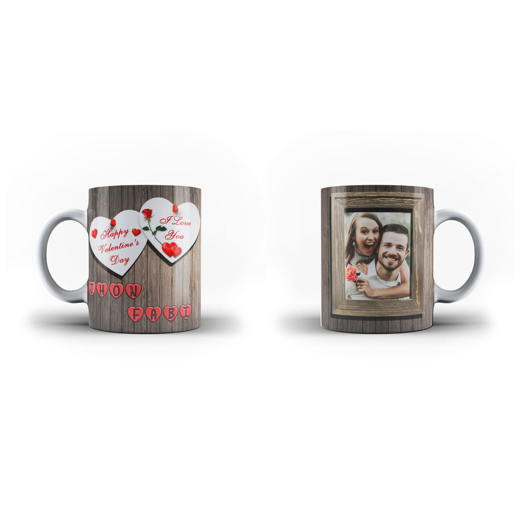Valentines Gift Love - Personalised Mug - White Magic Valentine - Ai Printing