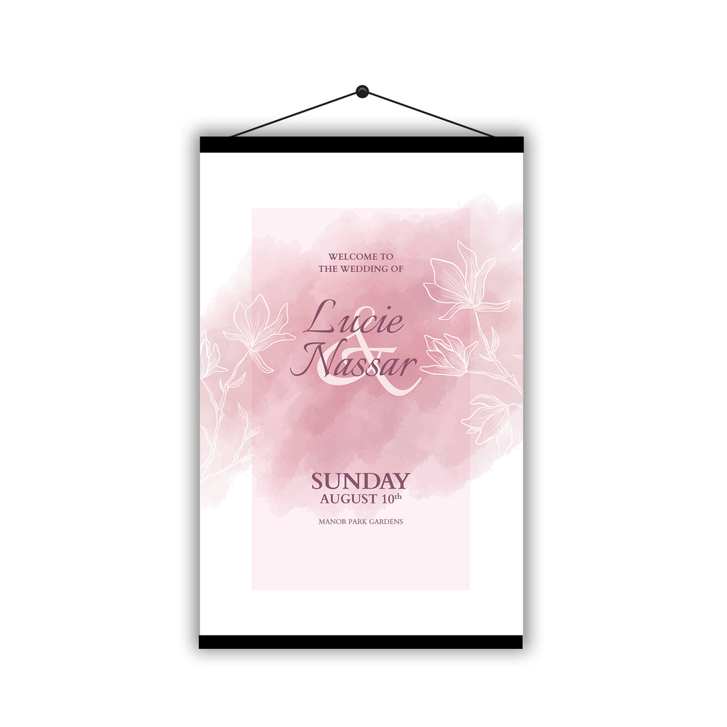 Personalised Wedding Welcome Sign Table Plan Planner Programme - Hanging Poster | Ai Printing - Ai Printing