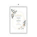 Personalised Floral Wedding Welcome Sign Table Plan Planner Programme - Hanging Poster | Ai Printing - Ai Printing