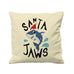 Santa Jaws Christmas Shark - Cushion Cover - 41 x 41 cm - Ai Printing