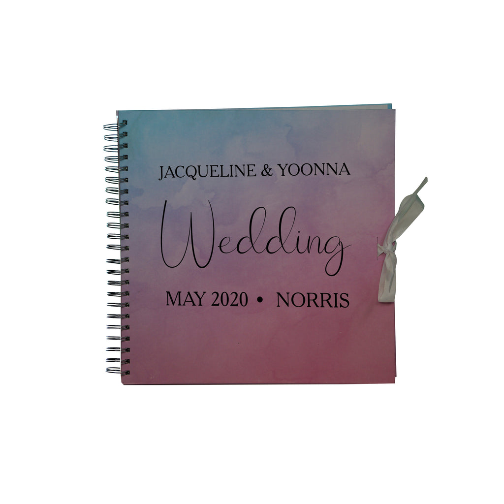 Personalised Wedding Gust Scrapbook Engagement Anniversary Book  - Scrapbook  Spiral Bound - Ai Printing