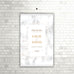 Personalised Marble Wedding Welcome Sign Table Plan Planner Programme - Hanging Poster | Ai Printing - Ai Printing