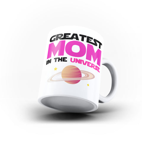 Greatest Mom in the Universe Mothers Day Mom Gift - Unique Mug - White Set - Ai Printing