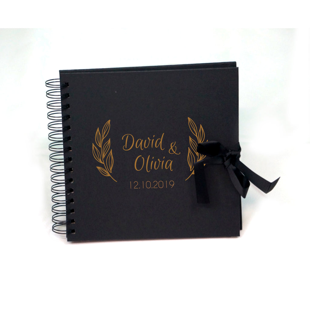 Personalised Wedding Gust Scrapbook Engagement Anniversary - Ombre Spiral Bound Scrapbook - Ai Printing