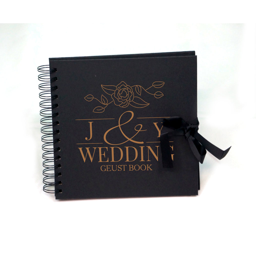 Personalised Wedding Gust Scrapbook Engagement Anniversary - Ombre Spiral Bound Scrapbook - Ai Printing