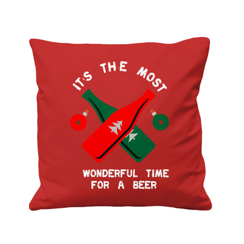 Wonderful Time For A Beer - Cushion Cover - 41 x 41 cm - Ai Printing