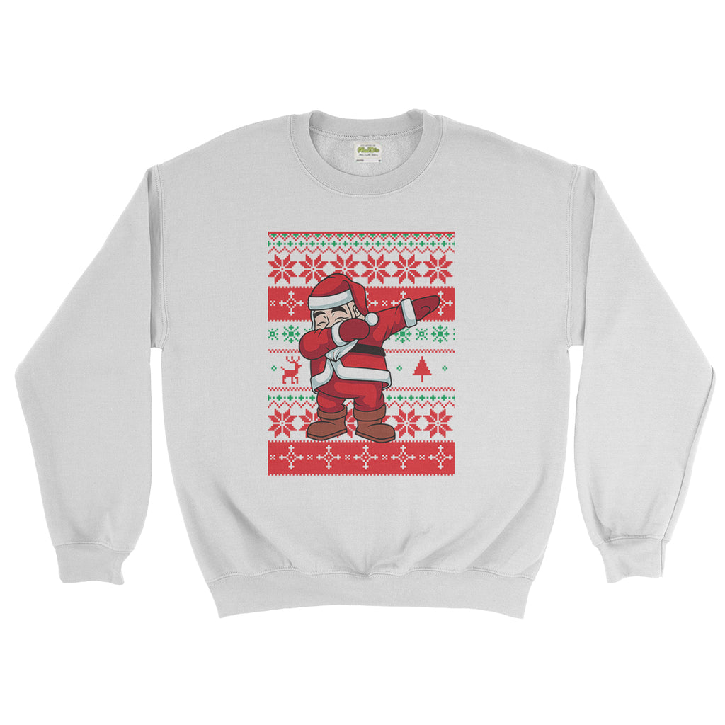 Santa Dab Sweatshirt Dabbing Funny Dancing Xmas  - Ai Printing - Ai Printing