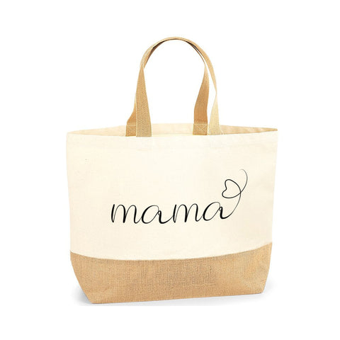 Mother's day Tote Bag for Mom Gift for Mother's Day Gifts Jute Base Canvas Bag - Tote Bag | Ai Printing - Ai Printing
