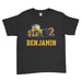 Personalised Name Age Construction Loving Baby Birthday Kids T-Shirt - Ai Printing