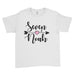 Personalised Name Age Cute Script Letters Heart Arrow Birthday Kids T-Shirt - Ai Printing