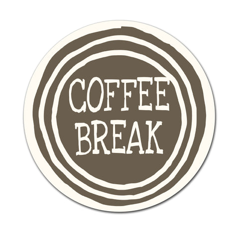 Coffee Break - Round Coaster - Ai Printing