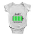 Personalised My First Mother's Day T-Shirt Battary Full Low Mum Baby Bodysuit Onesie Mother's Day Gifts