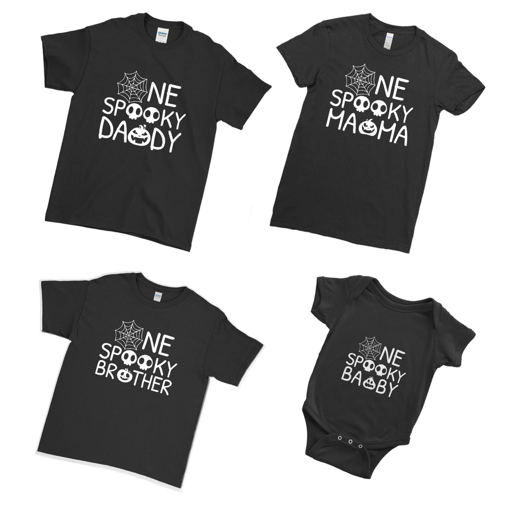 Halloween One Spooky Baby and Kid Cute - Family Matching T-Shirts