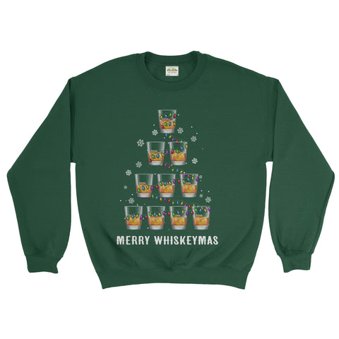 Merry Wiskeymes Christmas Novelty Funny Christmas X Mas Sweatshirt