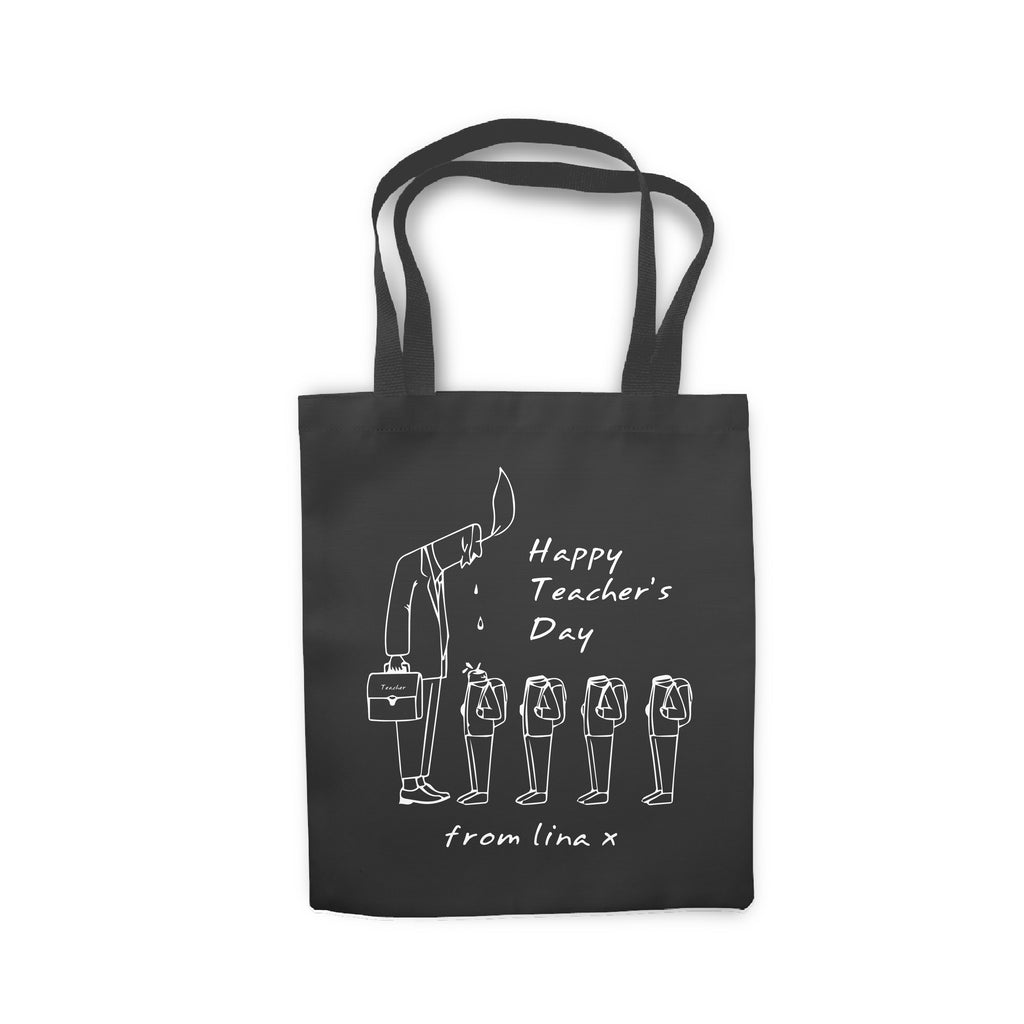 Personalised Teacher's Day Gift For Teacher Shopping Cotton Tote Bag | Ai Printing