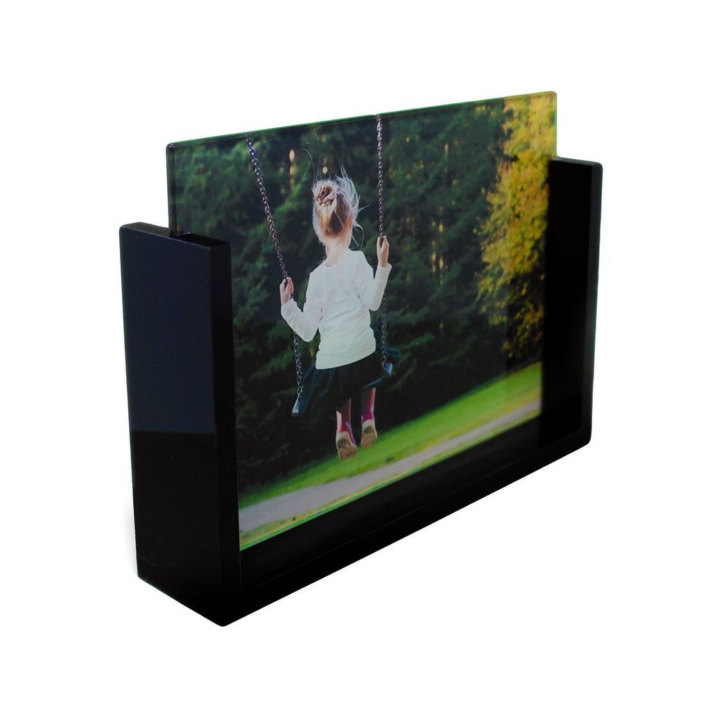 Custom Photo Glass with Black Frame - Landscape - Ai Printing