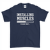 Installing Muscles  T-Shirt Please Wait Fitness Gym Men's T-Shirt
