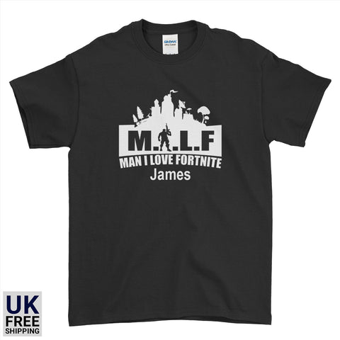 Personalised Game T-Shirt - MILF - Man I Love Fortnite | Ai Printing