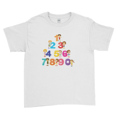 Cute Boys Girls Number Day 2024 T-shirt Maths Symbols Kids School Tee Top
