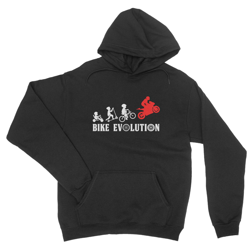 Bike Evolution Biker Motorcycle Lover - Hoodie Unisex(awesome hoodies for guys,exclusive hoodies,quirky hoodies,sick hoodies brands,unique hoodies uk,unique hoodies womens,unique for retro hoodie,unique hoodies,Biker,Rider)