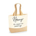 Personalised Name Gift for Nanny Jute Base Tote Bag | Ai Printing - Ai Printing