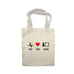 Live Love Teach Shopping Cotton Tote Bag Gift For Teacher