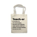 Personalised Teacher Definition Gift For Teacher Shopping Cotton Tote Bag