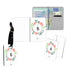Personalised Name Passport Slim Cover Holder Luggage Tag Floral Initial Circle - Ai Printing