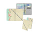 Personalised Name Passport Slim Cover Holder Luggage Tag Gold Stripes and Flowers - Ai Printing