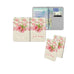 Personalised Name Passport Slim Cover Holder Luggage Tag Pink Rose Ribbon - Ai Printing