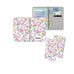 Personalised Name Passport Slim Cover Holder Luggage Tag Rainbow Unicorn Pattern - Ai Printing