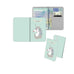 Personalised Name Passport Slim Cover Holder Luggage Tag Green Unicorn - Ai Printing