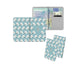 Personalised Name Passport Slim Cover Holder Luggage Tag Blue Unicorn Pattern - Ai Printing