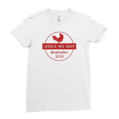 Free Hen Do Hen Party - T-Shirt - Womens - Ai Printing