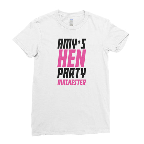 Hen Weekend Night Hen Do Hen Party - T-Shirt - Womens - Ai Printing