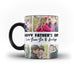 Personalised Family Collage Photos Father's Day Gift Mug - Personalised Mug with Greeting Card - Ai Printing