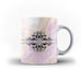 Colourful Pastel Marble Paint A - Personalised Mug - White - Ai Printing