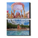 2 Panel Personalised Wedding Canvases - Collage Style Landscape | Ai Printing